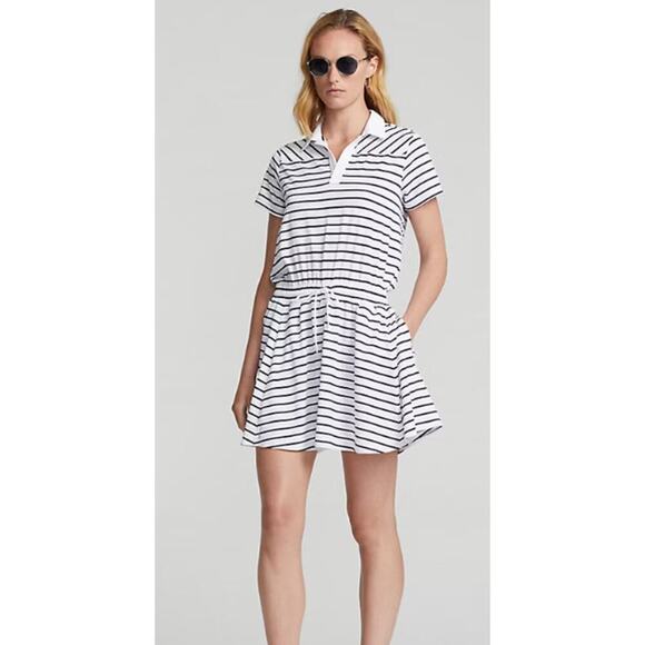 RLX Ralph Lauren Dresses & Skirts - Ralph Lauren RLX Striped Stretch Jersey Polo Dress Preppy Casual Small New